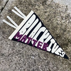 Handmade BLM PENNANT FLAG ✊🏽 ✊🏾 ✊🏿